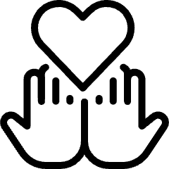 Donation Care Hands Heart 2 Icon from Ultimate Light Set