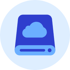 Cloud Storage Icon from Kameleon Duo Set