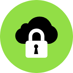 Locked Cloud Icon from Kameleon Pop Set