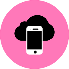 Phone Cloud Icon from Kameleon Pop Set