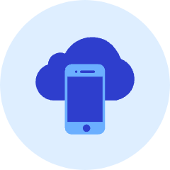 Phone Cloud Icon from Kameleon Duo Set