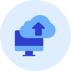 Upload Cloud Computer Icon from Kameleon Duo Set