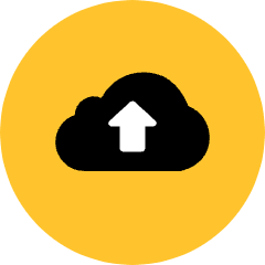 Upload Cloud Icon from Kameleon Pop Set