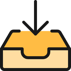 Drawer Download Icon from Ultimate Colors Set
