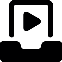 Drawer Play Icon from Ultimate Bold Set