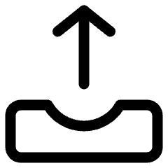 Drawer Upload Icon from Ultimate Regular Set