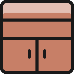 Dresser Drawers 2 Icon from Ultimate Colors Set