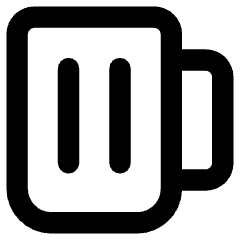 Beer Mug Icon from Core Remix Set