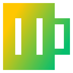 Beer Mug Icon from Sharp Gradient Set