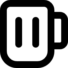 Beer Mug Icon from Micro Line Set