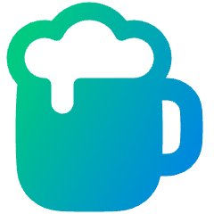 Beer Pitch Icon from Plump Gradient Set