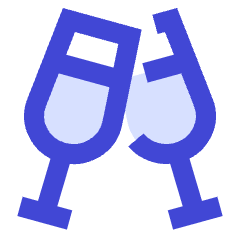 Champagne Party Alcohol Icon from Sharp Duo Set