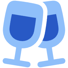 Champagne Party Alcohol Icon from Plump Flat Set