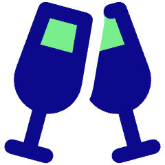 Champagne Party Alcohol Icon from Core Pop Set