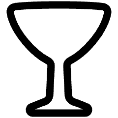 Cocktail Glass Icon from Plump Line Set