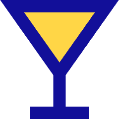 Cocktail Glass Icon from Sharp Pop Set