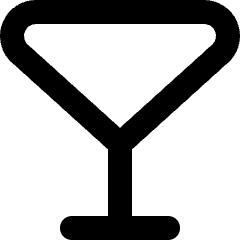 Cocktail Glass Icon from Micro Line Set