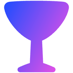 Cocktail Glass Icon from Plump Gradient Set