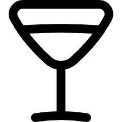 Cocktail Glass Icon from Flex Line Set