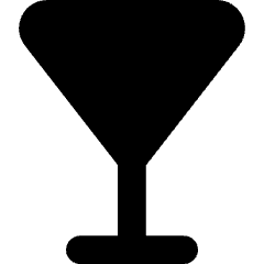 Cocktail Glass Icon from Core Solid Set