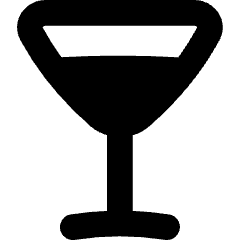Cocktail Glass Icon from Flex Solid Set