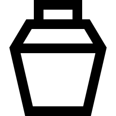 Cocktail Shaker Icon from Sharp Line Set