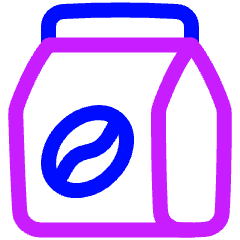 Coffee Bag Icon from Plump Neon Set
