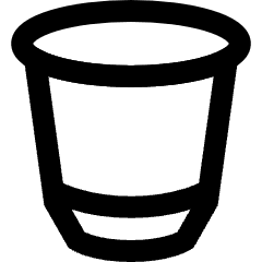 Coffee Capsule Icon from Sharp Line Set
