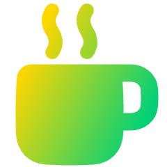 Coffee Mug Icon from Plump Gradient Set