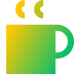 Coffee Mug Icon from Sharp Gradient Set