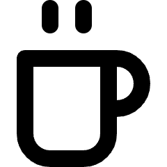 Coffee Mug Icon from Micro Line Set