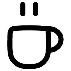 Coffee Mug Icon from Flex Line Set