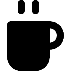 Coffee Mug Icon from Micro Solid Set