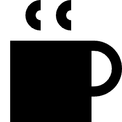 Coffee Mug Icon from Sharp Solid Set