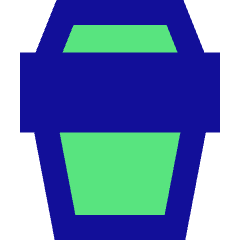 Coffee Takeaway Cup Icon from Sharp Pop Set