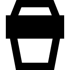 Coffee Takeaway Cup Icon from Sharp Remix Set