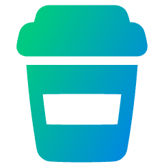 Coffee Takeaway Cup Icon from Plump Gradient Set