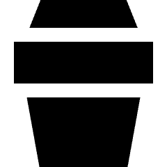 Coffee Takeaway Cup Icon from Sharp Solid Set