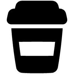 Coffee Takeaway Cup Icon from Plump Solid Set