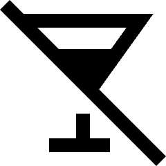 Drink No Drink Icon from Sharp Solid Set