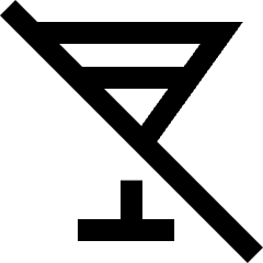 Drink No Drink Icon from Sharp Line Set