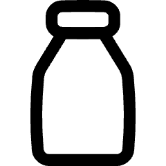 Milk Bottle Icon from Flex Line Set