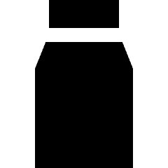 Milk Bottle Icon from Sharp Solid Set