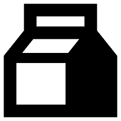 Milk Carton Icon from Sharp Remix Set