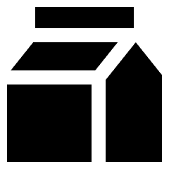 Milk Carton Icon from Sharp Solid Set