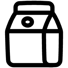 Milk Carton Icon from Plump Line Set