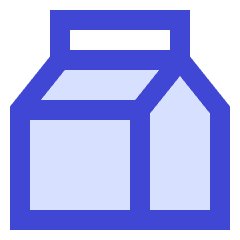 Milk Carton Icon from Sharp Duo Set