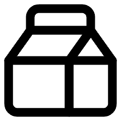 Milk Carton Icon from Core Line Set