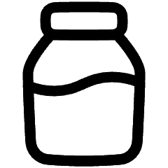 Milk Icon from Plump Line Set