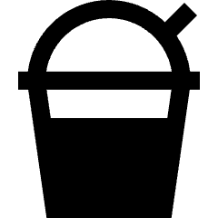 Milkshake Icon from Sharp Solid Set